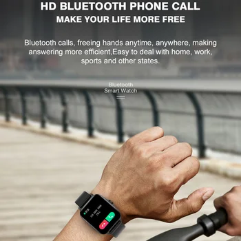 1.69 Tolline Smartwatch Mehed Naised Multi-Sport-Režiim Täielikult Puutetundlik Ekraan, Nutikas Vaadata Kõne Funktsioon PPG Vaata Apple iOS Android