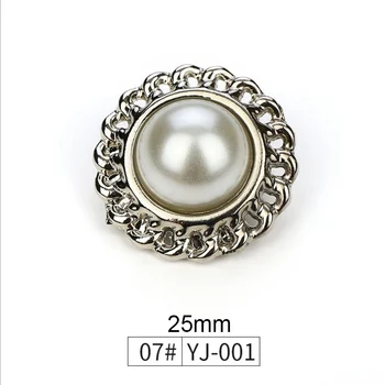 100 tükki Kõrge kvaliteediga riided metallist nupp koo kampsun windbreaker villane mantel pearl dekoratiivsed nupud riided
