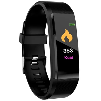 115 Pluss Smart Käevõru Käepaela vererõhk Smart Vaadata Rihm Fitness Südame Löögisageduse Monitor 115Plus Tracker Smartwatch