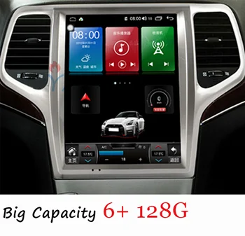 128 Android Tesla Stiilis Multimeedia Mängija, GPS Navigatsioon Auto Raadio JEEP Grand Cherokee 2008-2013 Stereo juhtseade Vastuvõtja