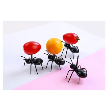 12TK Ant Vilja Hambaork, Kahvlid 3D Ant Pulgad Plastikust Ant Magustoit Kahvlid Pool