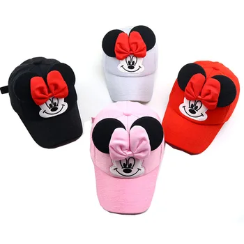 17 Stiilis Anime Disney Minnie Mickey Kids Müts Poiss, Tüdruk, Hip-Hop Mütsid, Kellel Kõrvad Miki Minni Hiir Beebi Reisi Müts Joonis Mänguasi
