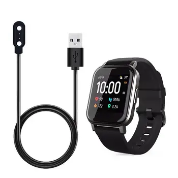 1m Kaasaskantav USB Laadimise Kaabel Haylou Smart Vaadata 2 Asendamine Laadija Adapter Laadimiseks Dokki Smartwatch Tarvikud