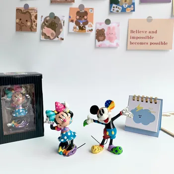 1TK 9,5 cm Peen töö Disney Britto Miki Hiir Miki Minni vaik käsitsi valmistatud käsitsi maalitud sünnipäeva kingitus