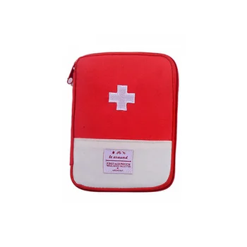 1tk Korea reisi kodus kaasaskantav väike meditsiin kott ladustamise kott meditsiin mugav kott Punane esmaabi ennetamine komplekt