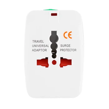 1tk Universaalne ABS AC Pistik World Travel Adapter Converter Valge leegiaeglustajana Elektri Pistik Converter Pistikupesa