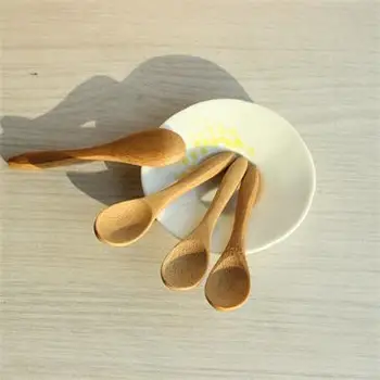 1tk Väike Mini Puidust Lusikad Lapsed Mesi Köök, Kasutades Vürts Lusikas 9.2*2.0 cm Cucharas Colheres