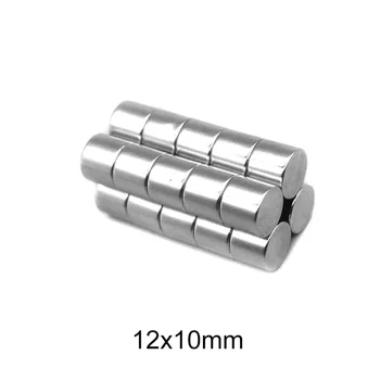 2/5/10/20/50TK 12x10 mm Super Võimas Tugev Magnet Magnetid Alalise Neodüümi Magnetid 12x10mm Väike Ümmargune Magnet 12*10