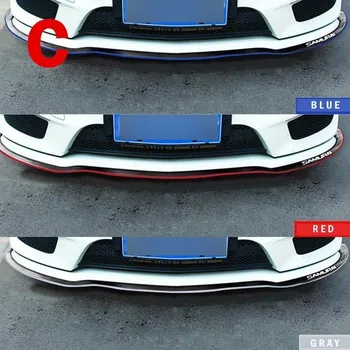2,5 m, Auto esistange Lip Protector Splitter Kleebis Auto Body Kit Spoiler Kaitserauad Kummist Topelt värvi Car Styling Auto Accessorie