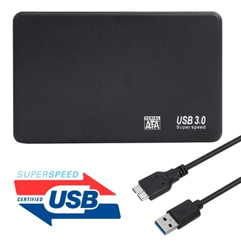 2.5 tolline HDD Case SATA to USB 3.0 Adapter 6 Gbps Välise Kõvaketta Ruum Jaoks SSD Ketta Puhul HDD Box USB 2.0 HD Välise HDD