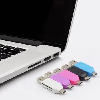 2 In 1 Kaasaskantav Tüüp-c Adapteriga USB OTG Universaalse Micro SD TF-Kaardi Lugeja-Adapter Flash Drive Smart Mälu Tüüp C-Kaardi Lugeja