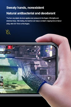 2 Tk Mobile Ekraani Game Controller Kindad Mängu Abi Ekraani Mängude Sõrme Varruka Mäng Töötleja Mobiil Sweatproof Kindad