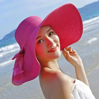 2021 Mood Päike Müts Suur Nokk Müts Päikesekaitsetoodete Suvel Daamid Travel Beach Päike Müts Kokkupandav Õled Müts