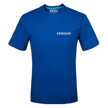 2021 Samsung Logo T-Särk Kirjaga Trükitud Moes ümber Kaela T-särgid Lühikese Varrukaga T-särk