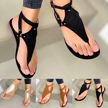 2021 Top müüja Naiste sandaalid Tahke Suured Rooma Tahke Sandaalid Naiste Anti-slip Hot Müük Kiilud Suve kingad