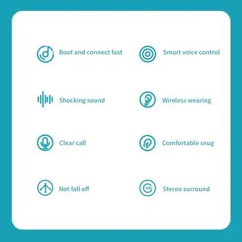2021 Traadita Nuppu TWS 5.0 Bluetooth Kõrvaklapid Kontrolli Kõrvaklapid LED Ekraan Sport Veekindel Peakomplekt