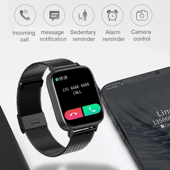 2021 Uus Bluetooth Helistamine Smart Watch Mehed Naised Smartwatch EKG Fitness Tracker Veekindel 1.69 tolline puutetundlik ekraan, Android ja iOS