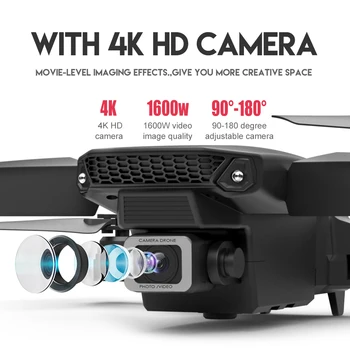 2021 UUS E525 E88 V4 Undamine 4k elukutse HD lainurk Kaamera 1080P WiFi fpv Dron Dual Camera Kõrgus Hoida Drones Helikopter Mänguasjad