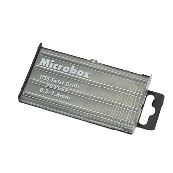 20pcs/box Mini Drill Bit Set Diam 0.3-1.6 mm kiirlõiketerasest Twist Drill Bit HSS Twist Drill Bit Puidutöötlemine Puurimine