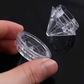 20pcs Plastikust Purgid Tühjad Kosmeetika Konteinerid Mini Teemant Kuju Proovi Pakendamine Selge, Väike Koor Purgid Meik Reisi Tina Pot 5g