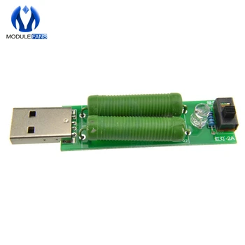 2TK USB-Koormuse Takistus Võimsusega Takistid Mobile Power Vananemine Takistid moodul 2A 1A USB Port Digitaalse Praegune Pinge Meetri Tester