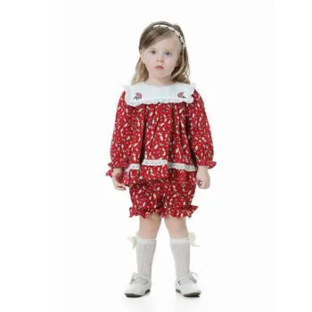 2TK Väikelapse Vintage Õie Kleit Baby hispaania Tikandid Prindi Printsess Kleidid Tüdrukute Sünnipäev, Jõulud, Lihavõtted Riided A2