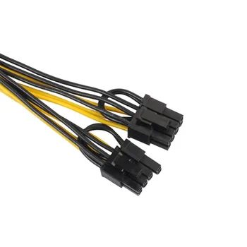 2xPCI-E 6-pin 2x 6+2-pin (6-pin/8-pin) Power Splitter Cable PCIE pesa PCI Express