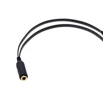 3,5 mm Audio Kaabel 2 in 1 Venitus-vastupidav Mugav TPE Kõrvaklappide Splitter Telefonid