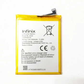 3.8 V 3000mAh Akut Jaoks Infinix Kuuma S X521 X 521 BL-30QX BL 30QX Baterij Batterie Batteria mobiiltelefoni Akude