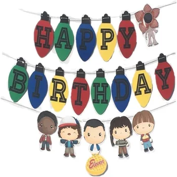 3 Komplekti Kummalised Asjad Teema Poole Sünnipäevaks Banner Isik Annab Palus Mänguasjad Sünnipäeva Decor Lapsed Baby Shower