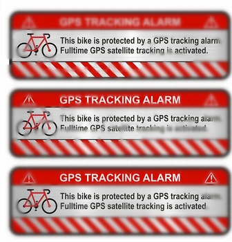 3 X GPS Kleebis Jalgratas, Mootorratas, Auto Alarm Hoiatus Anti Varguse Kleebis Veekindel Peegeldav Decal Tarvikud,7CM*2CM