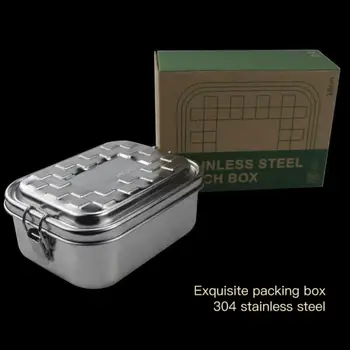 304 Roostevabast Terasest, Lunch Box Mugav Piknik Anti-põletushaavu Suletud Ja Isoleeritud Kasti Toidu Mahuti