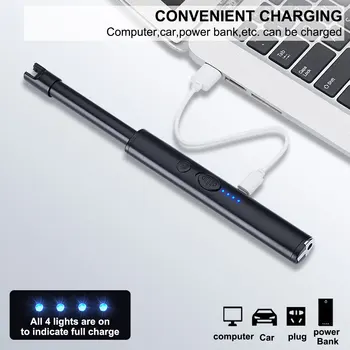 360 Pöörde Arc Köök Kergem, USB Laetav Electric Tulemasinad-Gaasi Pliit Küünal Hingav Ebatavaline, Tulemasinad, Suitsetamine Vahendid