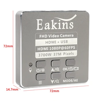 37MP 1080P 60FPS Mikroskoobi Kaamera FHD Panasonic Andur HDMI USB 130X C-Mount Tööstus-Digitaalne Luup Komplekt PCB Remont