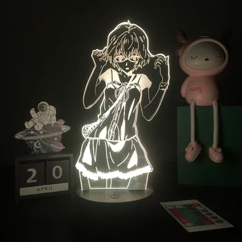 3d Led Lamp Anime Evangelion eest Magamistuba Dekoratiivsed Nightlight Sünnipäeva Kingitus Akrüül Led Night Light Ayanami Rei Joonis