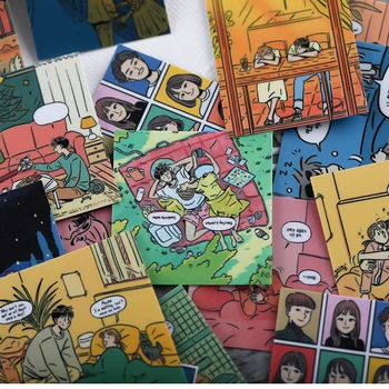 40pcs armastav paar cartoon fotoalbumi külalisteraamatusse veekindel dekoratiivsed kleebised DIY käsitöö kingitus külalisteraamatusse kleebised
