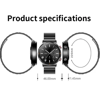 454*454 HD 1.39 tolline ekraan Smart Watch Mehed Bluetooth Kõne IP68 Veekindel muusika mängija link Bluetooth-peakomplekti Smartwatch Mehed