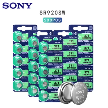 500pcs Sony Algse 370 AG6 371 SR920SW 920 1.55 V Watch Aku SR920SW 371 Nuppu Mündi Patareid MADE IN JAPAN