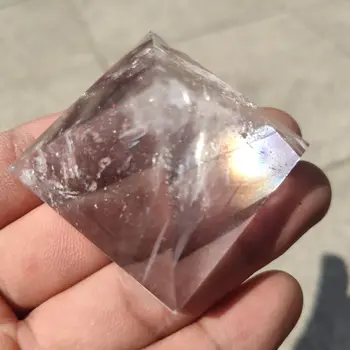 5cm Loomulik, Läbipaistev Kvarts Kristalli Püramiid Selge Reiki Tervendav Looduslik valge kristall Püramiid raw kivi poleerimine