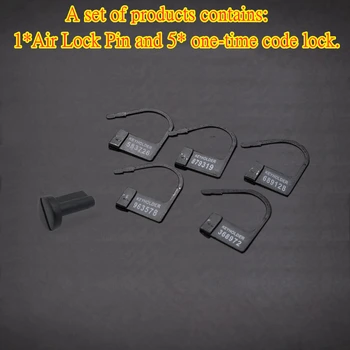 5tk Plastikust ühekordne Kood Air Lock Pin Cobra Kukk Puuri Vooruslikkus Tarvikute Sugu Mänguasjad Meeste Peenise Rõngas BDSM Vöö