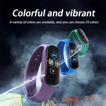 5TK Tahked Värvi Silikoonist Watchband Jaoks Xiaomi Mi Band 6 Randmepaela xaomi xiomi xiami xioami xiao mi miband band6 miband6 Ansamblid