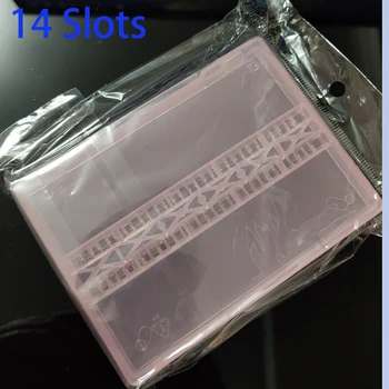 6 7 10 14 20 30 Slots Selge Nail Drill Bit Plastist Ladustamise Kasti Valdaja Konteineri Maniküür Eemaldaja Ekraani Küünte Accessorie