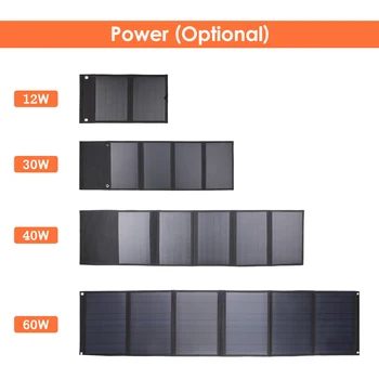 60W päikesepaneel Kokkuklapitavad Kott, USB+DC Output Päikese Laadija Kaasaskantav Kokkupandav Solar Laadimine Seadme Väljas Portable Power Supply