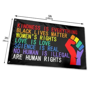 90x150cm Headus On Iga Asi, mida Black Elu Küsimus Õigused lipu sise-ja välistingimustes kaunistamiseks