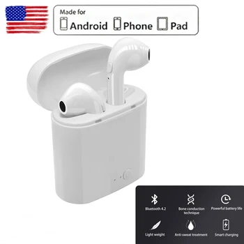 Algne i7s TWS Bluetooth Kõrvaklapid Juhtmeta Kõrvaklapid Õhu Earbuds Spordi-Vabad Peakomplekt Koos Mikrofoniga Apple Xiaomi Android