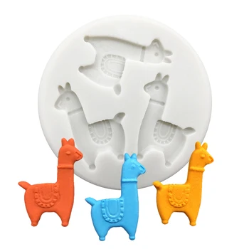 Alpaca Silikoon Sugarcraft Cupcake Küpsetamine Hallituse Fondant Kook Dekoreerimiseks Vahendid