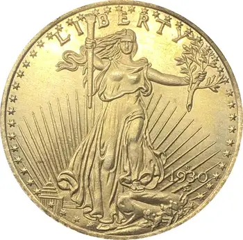 Ameerika Ühendriigid Vabaduse 1930 S Kakskümmend 20 Dollarit Saint-Gaudens Double Eagle Koos Moto In God We Trust Kuld Mündi Koopia