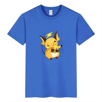 Anime Jaapanis T-Särk Pikachuer Pokemon Lühikesed Varrukad Koomiks Anime Harajuku T-Särk Lastele Prindi Lapsed, Hip-Hop Riided Unisex