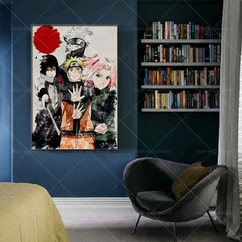 Anime Naruto Plakat Kakashi Big Lõuend Maalikunst Seinamaal Lapse Kingitus Elutuba, Magamistuba Kodus Seina Kaunistamiseks