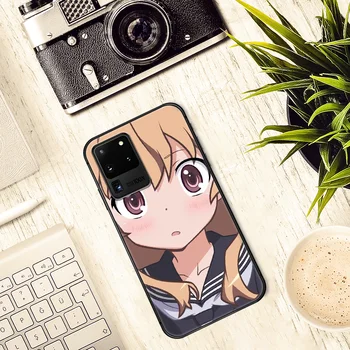 Anime Toradora Aisaka Taiga Telefoni Juhul Katta Kere Samsung Galaxy S 7 8 9 10 e 20 FE serv uitra plus Märkus 9 10 20 must Kest